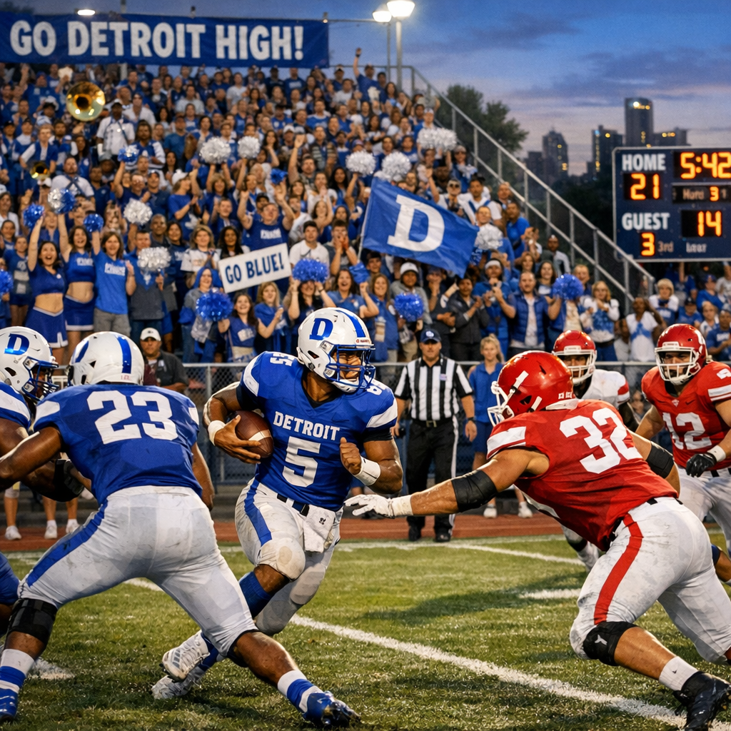 Detroit’s Football Scene: From High School Gridirons to the Lions’ Roar