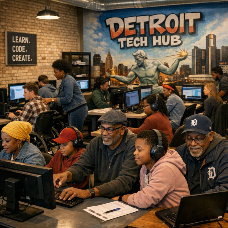 How Detroit’s Tech Hubs and Community-Built AI Are Shaping Everyday Life